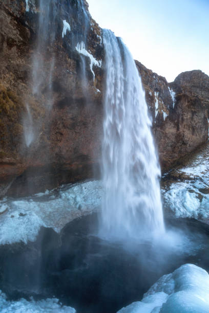 istock Iceland seljalandsfoss waterfall, winter in Iceland, seljalandsfoss waterfall 1200184524