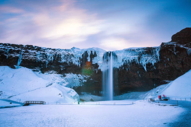 istock Iceland seljalandsfoss waterfall, winter in Iceland, seljalandsfoss waterfall 1200184801