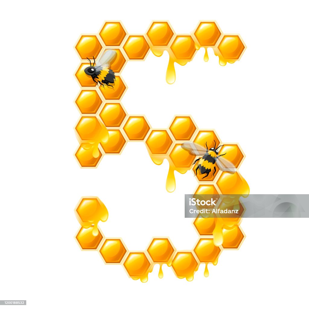 Ilustración de Panal Número 5 Con Gotas De Miel Y Estilo De Dibujos Animados De Abeja Sin Arte Plano Vector Ilustración Vectorial Aislada Sobre Fondo Blanco y más Vectores Libres de Derechos Ilustración de Panal Número 5 Con Gotas De Miel Y Estilo De Dibujos Animados De Abeja Sin Arte Plano Vector Ilustración Vectorial Aislada Sobre Fondo Blanco y más Vectores Libres de Derechos