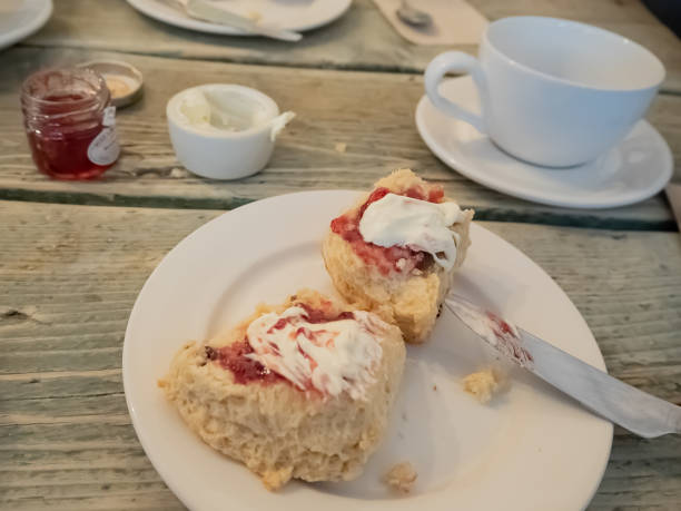 istock traditional english scone on plate 1200193797