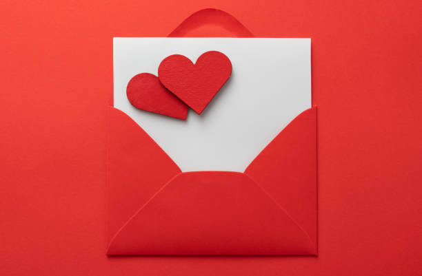 istock valentines day love letter Flat lay background 1200194203