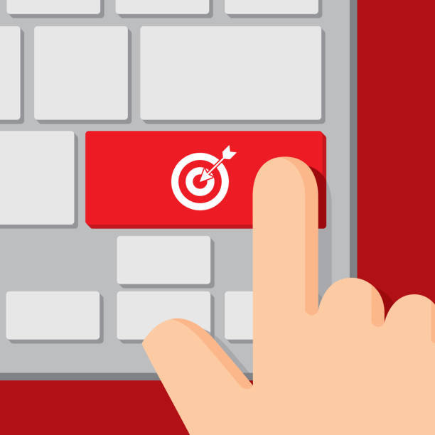 Typing Target 150+ Typing Keyboard Red Stock Illustrations, Royalty-Free Vector ...