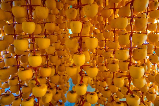 istock Making dried persimmon in the workshop. Iwon Village, South Korea 1200196327