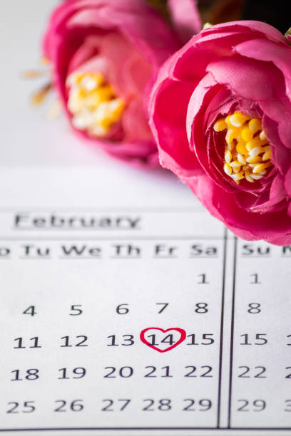 istock Calendar Reminder close up - Valentine's Day February 14th. 1200204342