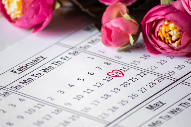 istock Calendar Reminder close up - Valentine's Day February 14th. 1200204362