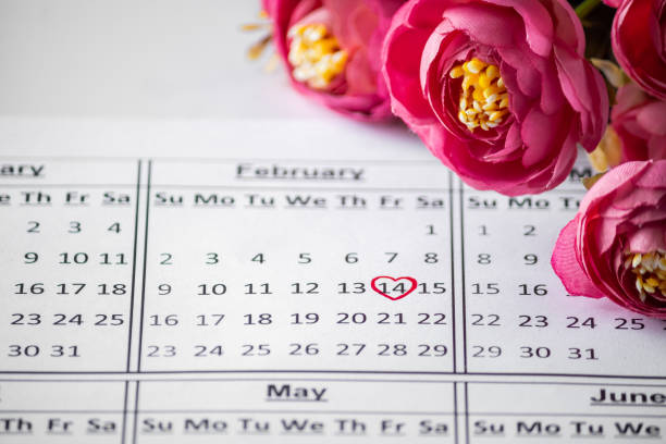 istock Calendar Reminder close up - Valentine's Day February 14th. 1200204370
