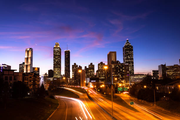 istock iconic view of Atlanta at twilight 1200215214