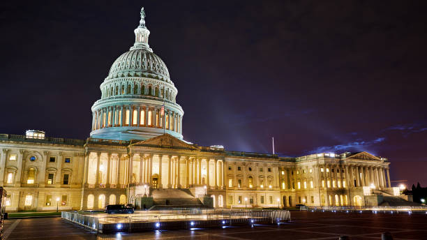 istock United States Capitol. Night 1200216766