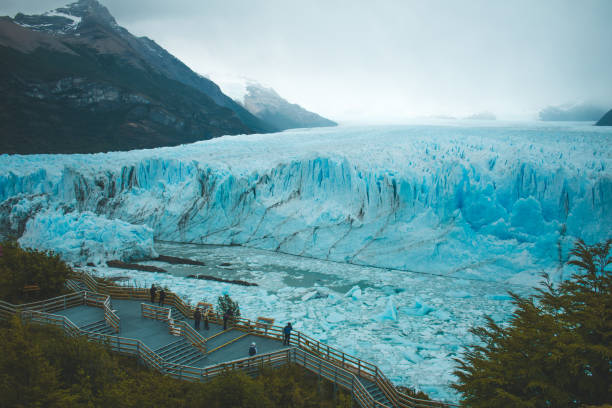 perito moreno glacier stock photo