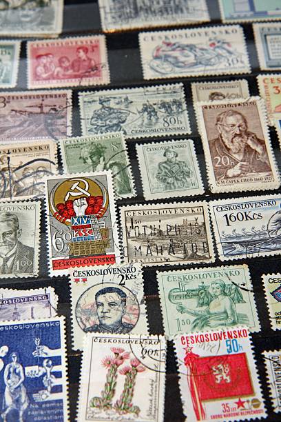 istock Czechoslovakian stamps 120022756