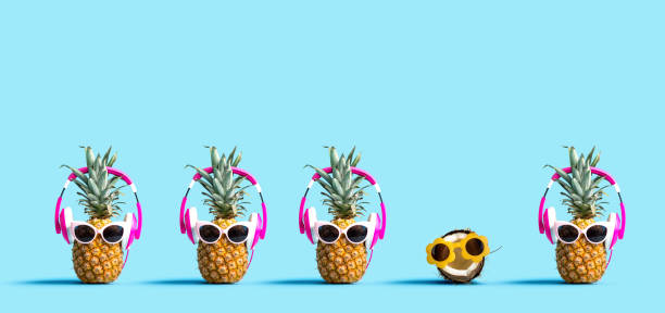 istock One out unique coconut with many pineapples 1200236055