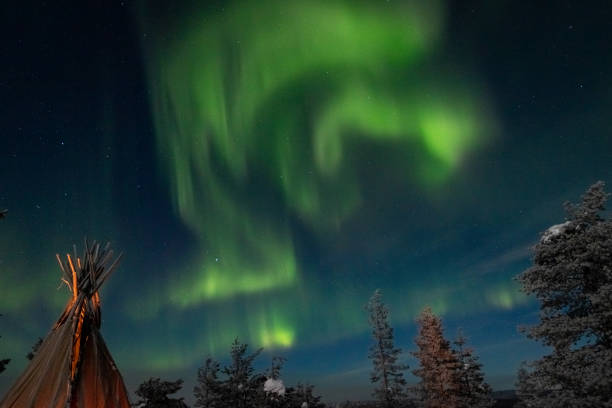 istock Northern Lights, Arctic Circle, Finland 1200238774