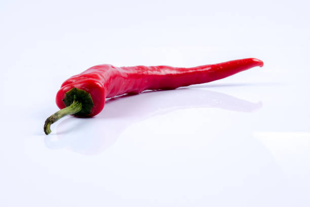 istock Red chili pepper isolated on a white background 1200240546