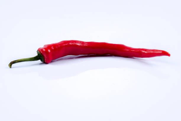 istock Red chili pepper isolated on a white background 1200240560