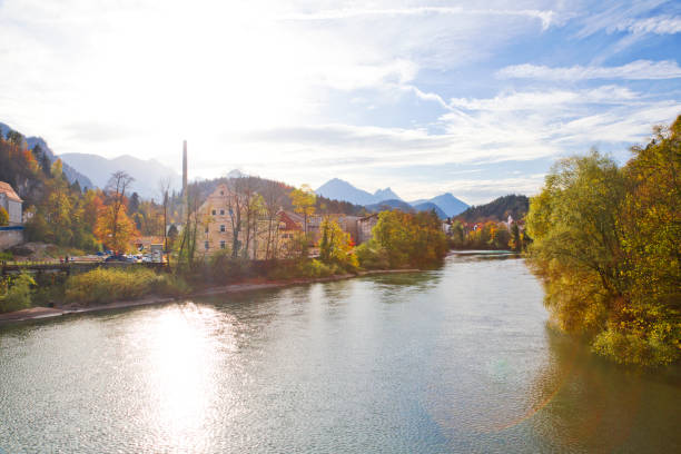 istock Fussen old town and Lech river in autumn, Bavaria, Germany 1200248132