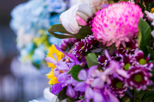 istock Selective focus of colour full flower. 1200250077