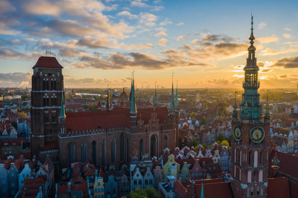 istock Aerial view on old town in Gdansk. 1200262170