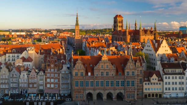 istock Aerial view on old town in Gdansk. 1200264427