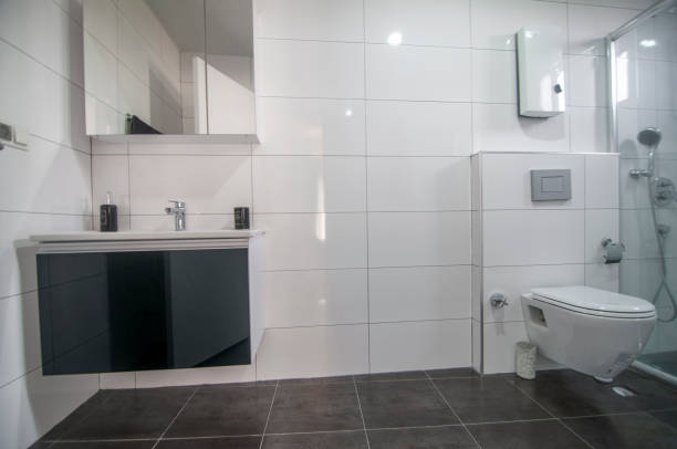 istock Interior of modern toilet 1200268624