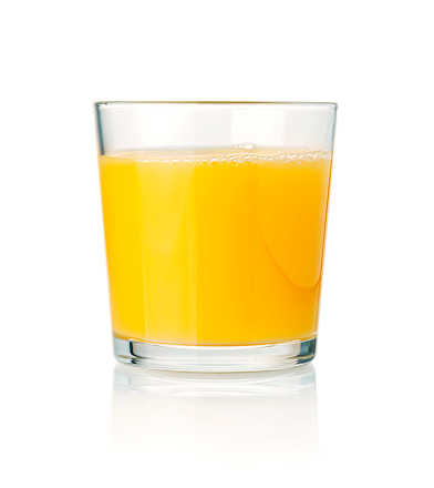 Orange juice. Isolated on white background
