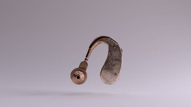 istock Bronze Behind the Ear Hearing Aid 1200271152