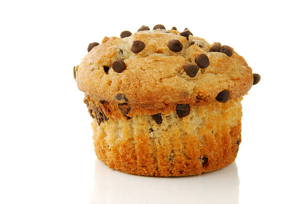 istock Banana nut muffin with chocolate chips 120028411