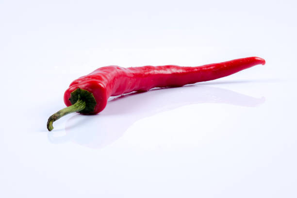istock Red chili pepper isolated on a white background 1200291655