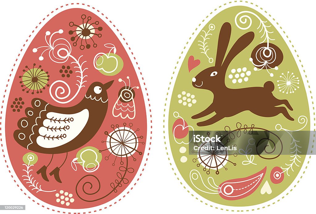 Easter eggs Easter Greetings Animal stock vector