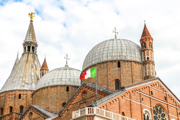 Padova, Italy. Beautiful architecture of catholic church (Basilica di Sant'Antonio di Padova).