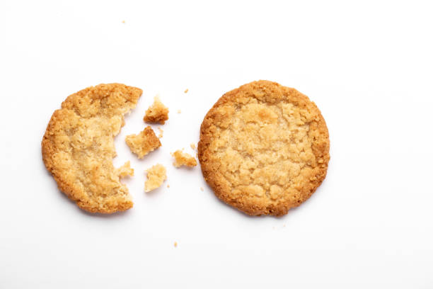 istock Oatmeal cookies on a white background, food 1200292893