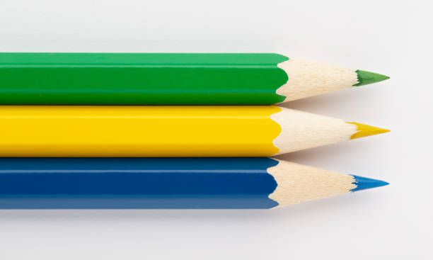 istock Flags of different countries on a white background from colored pencils Gabon 1200292990