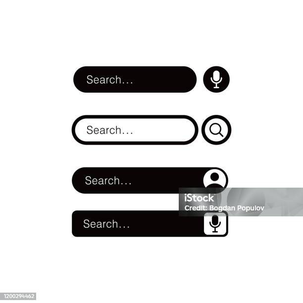Web Search Button With Magnifying Glass And Includes Three Color ...