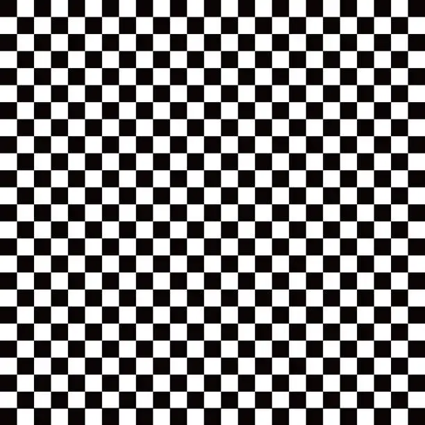 Vector illustration of Checkered seamless grid pattern background. Squares texture .