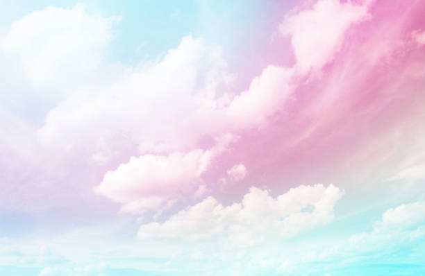 istock Sky only, sky and clouds, vintage, toned image 1200297348