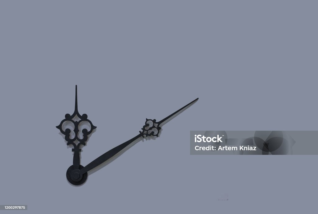 Wall Clock Hands Illustration Concept Wallpaper Pattern On White Studio