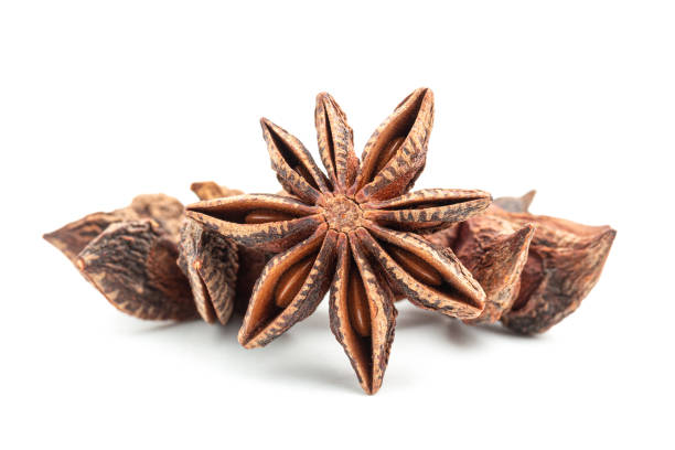 istock Group of star anise spice isolated on white background 1200300397