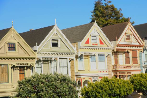 istock Beautiful Victorian Houses (Painted Ladies) in San Francisco 1200303205