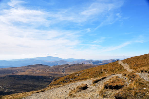 istock View from Bucegi mountains, Romania, Bucegi National Park 1200307754