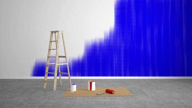 istock renovate living room with color wall and paint roller 1200312666