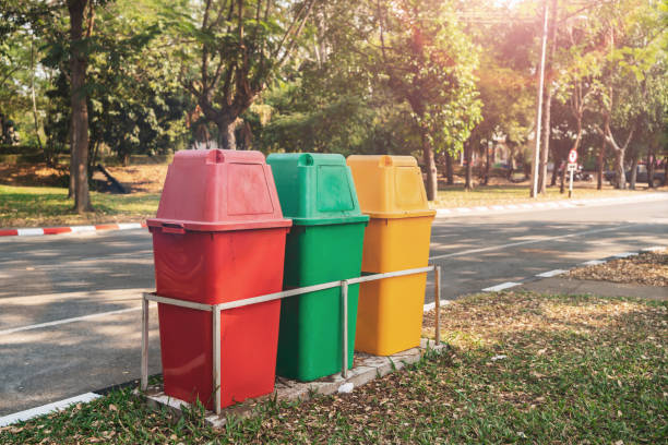 istock recycle bin at park    for cleaning 1200320013