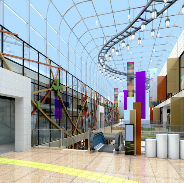 istock 3D render of shopping mall 1200320837