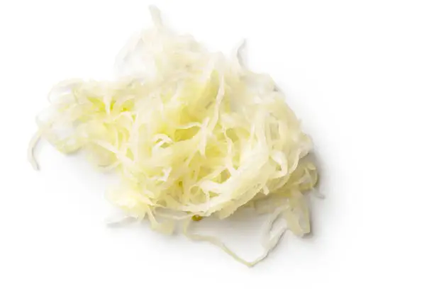 Vegetables: Sauerkraut Isolated on White Background