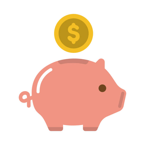 Piggy bank, saving money, investment, cash vector icon illustration ( US dollar ) Piggy bank, saving money, investment, cash vector icon illustration ( US dollar ) マーケティング stock illustrations