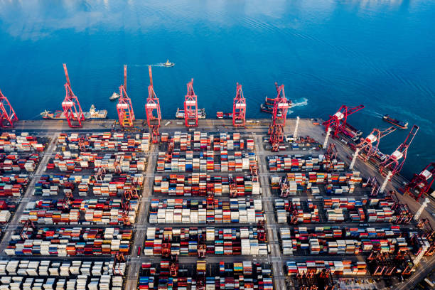 istock Hong Kong and Container Cargo freight ship 1200327147