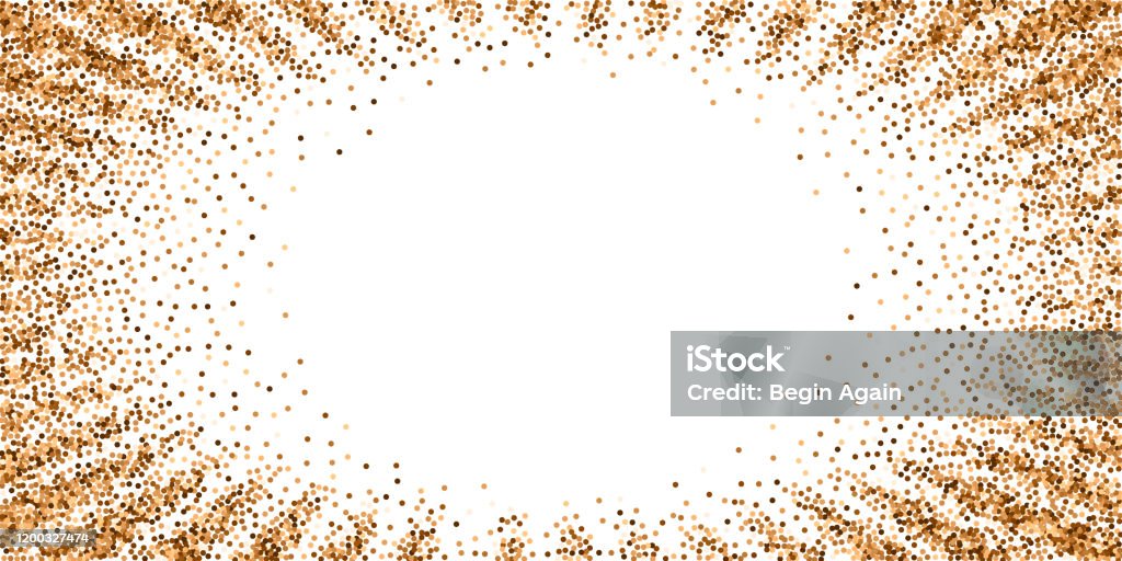 Red Round Gold Glitter Luxury Sparkling Confetti Stock Illustration