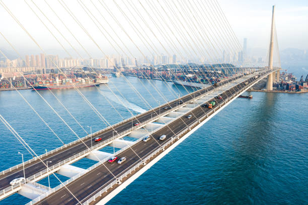 istock Container Cargo freight ship Terminal in Hong kong 1200327594