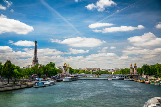 istock Pont Alexandre III and Eifel Tower in Paris 1200329794