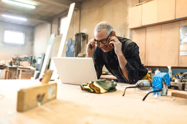 istock Devoted to his company's success 1200336818