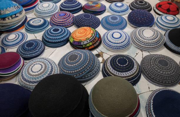 istock yarmulkes kippah collection in shop jerusalem 1200338416