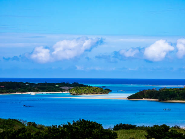 istock Blue sky waters in Kabira Bay 1200338424